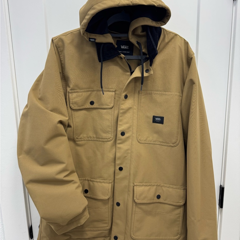 Vans Men's Khaki Hooded Field Jacket Drill chore